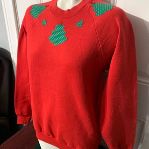Vintage 80s Christmas sweater made in USA size Large by Screen Stars.