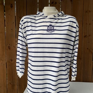Vintage Erika Leisure Clothing Company hooded long sleeve size Small, True Vintage, 90’s , Royal Academy.