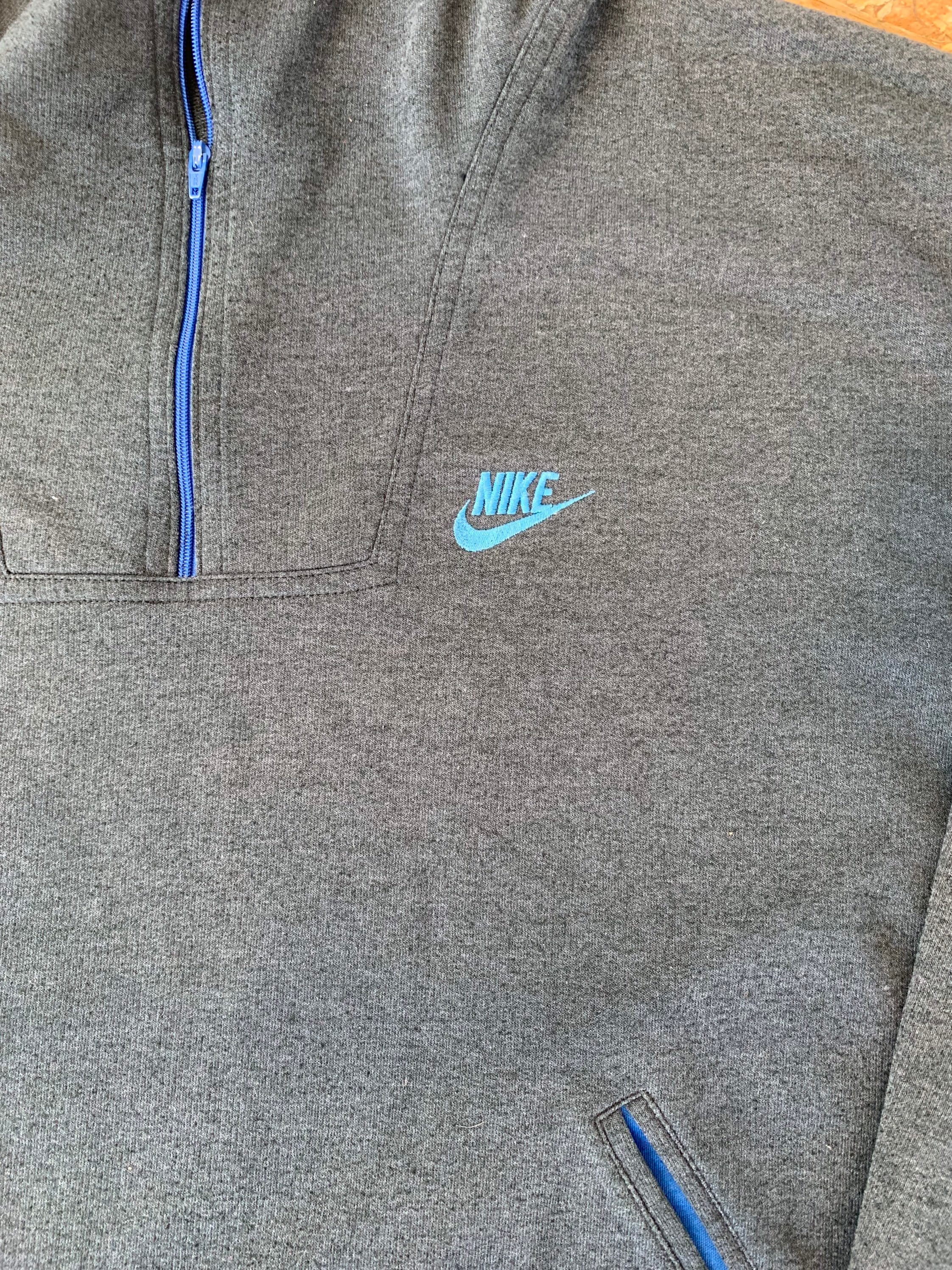 Vintage 80s Nike Quarter Zip Sweatshirt Size L, True Vintage Vintage 80s Nike Quarter Zip Sweatshirt Size L, True Vintage
