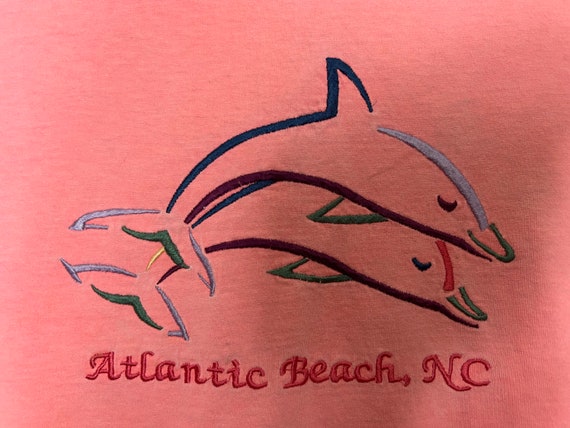 90s vintage Atlantic Beach, NC tee size L for wom… - image 2