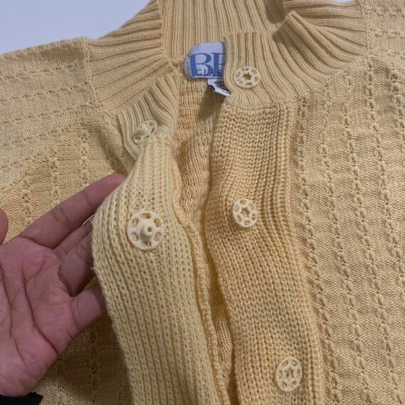 90s BFA Classics cardigan sweater size Large, Vin… - image 2