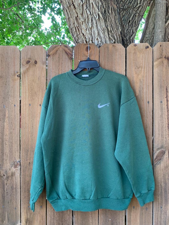 Vintage Nike Embroidered Swoosh Crewneck Pullover Sweatshirt Size