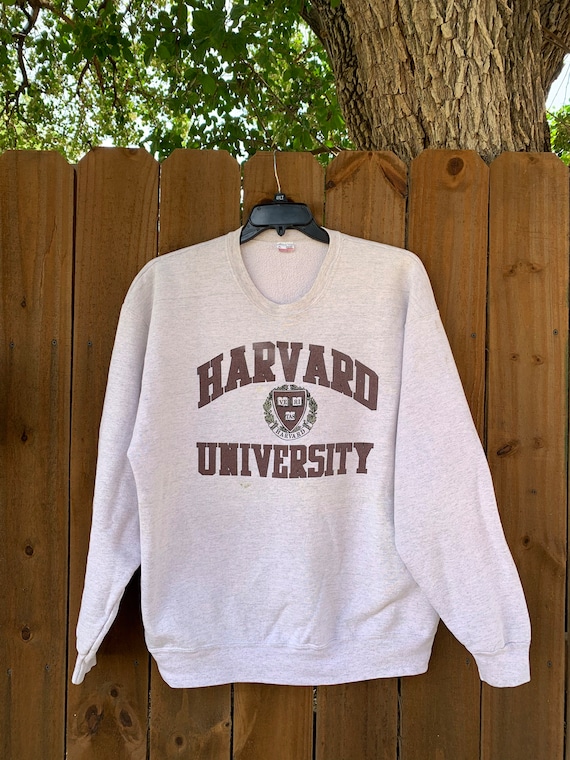 Vintage 90s Harvard University Crewneck pullover … - image 2
