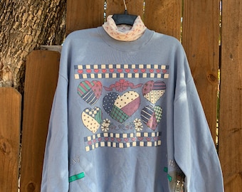 1990s Vintage “I feel Lucky! Gambling Grandma “ Turtleneck sweatshirt size XL by Gopher Sports, Cute, Adorable, Grandma’s Sweater.