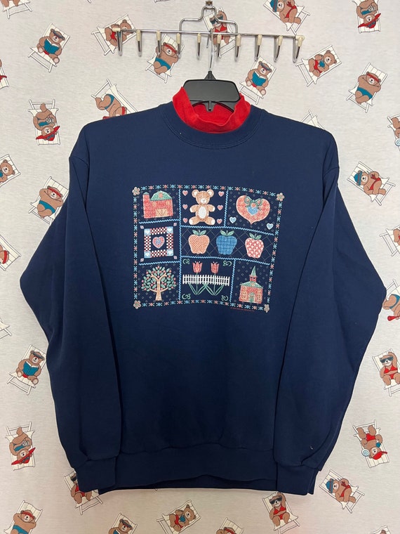 90s vintage turtleneck sweatshirt by Endless Desig