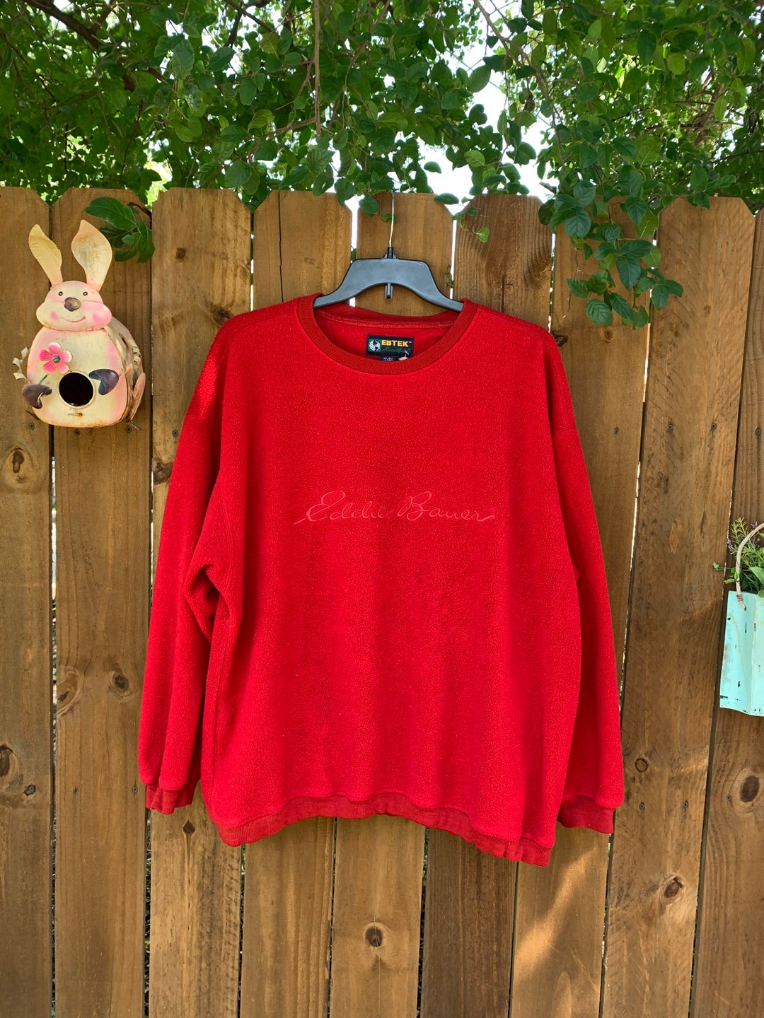 90'S Eddie Bauer Cotton Knit Half Button Sweater Made in USA Men's M Size Vintage /eaa501724 main image 0