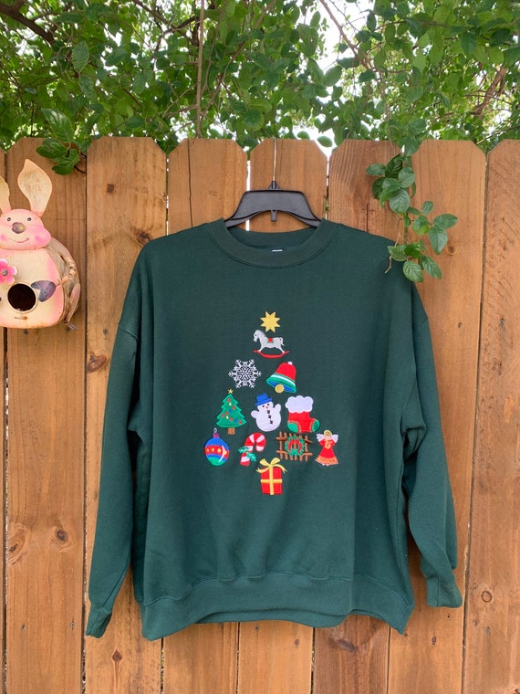 90’s Vintage Christmas sweatshirt size 3X, Baxter… - image 1