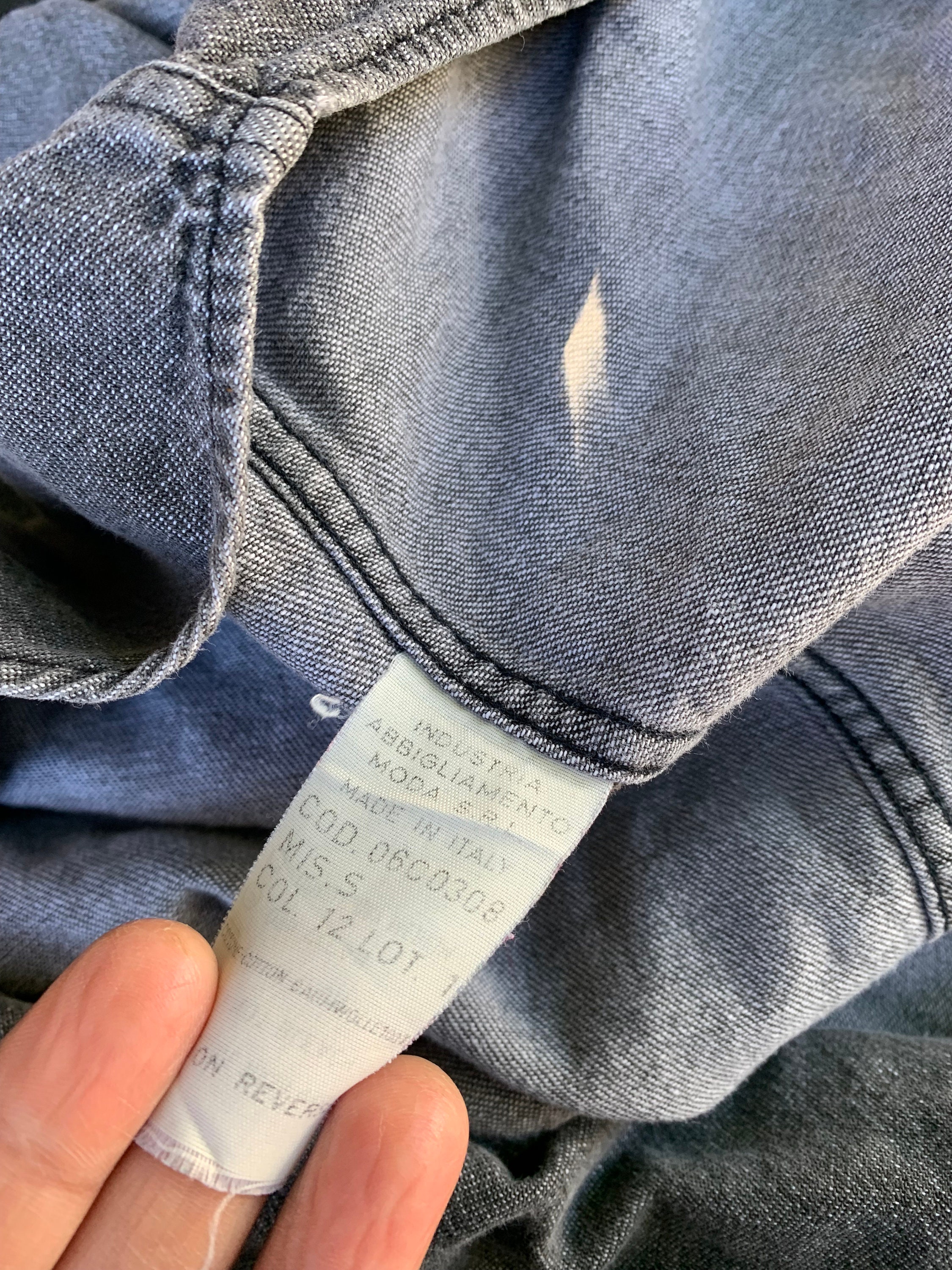 パンツ 90s ARMANI JEANS ripped jeans ITALY made Armani Exchange Men Jeans Straight Leg Blue Denim Destroyed