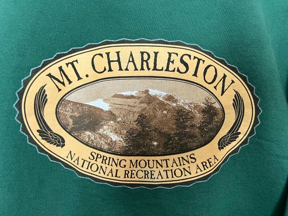 90s vintage Mt. Charleston sweatshirt size L. - image 2