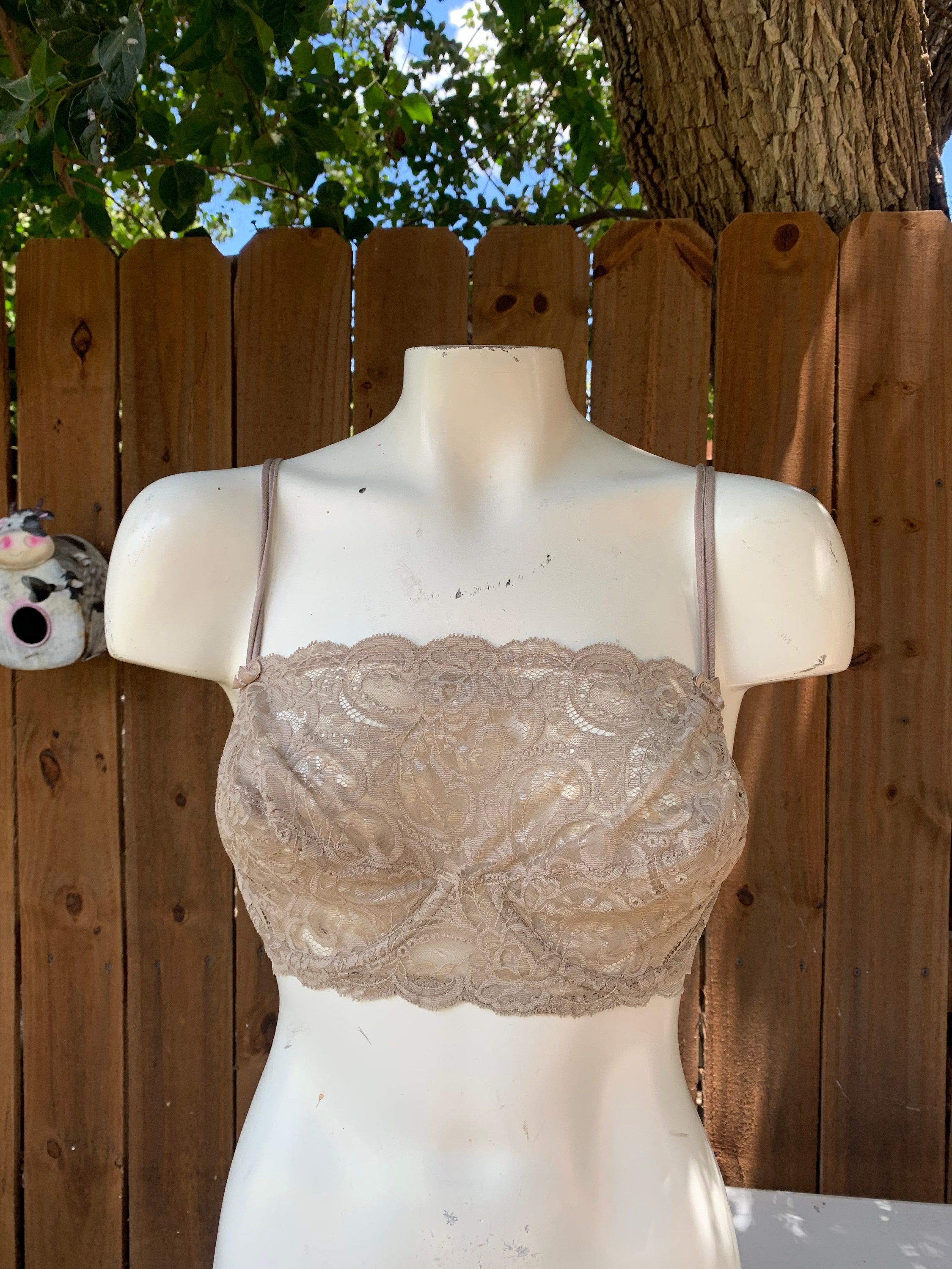 Olga, Intimates & Sleepwear, Vintage Olga 3605 Unlined Full Coverage Bra  Uw Embroidered Lace 36dd Ivory