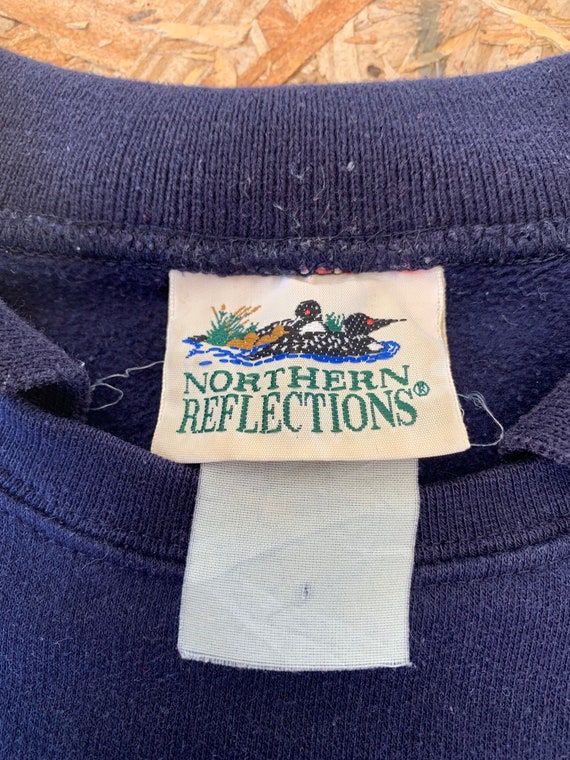Vintage 90s Northern Reflections collared sweatsh… - image 3