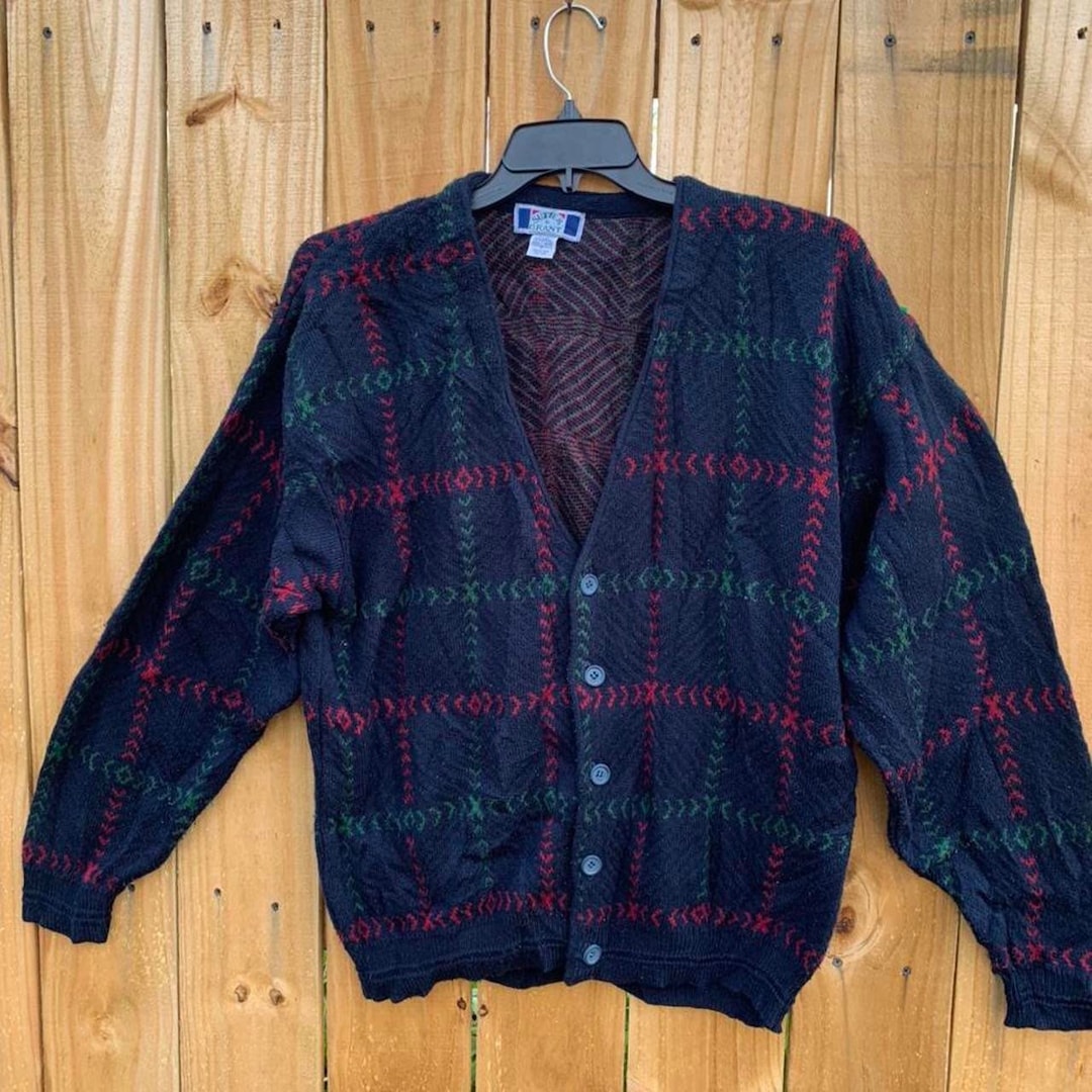 Vintage Sutter Grant Men's Cardigan Sweater Size Large. - Etsy
