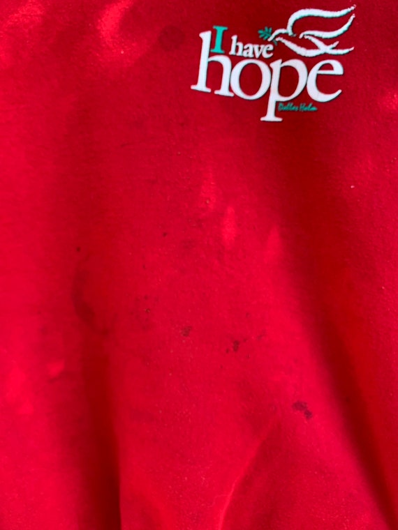 Vintage 90’s “I have Hope” Christmas sweatshirt s… - image 4