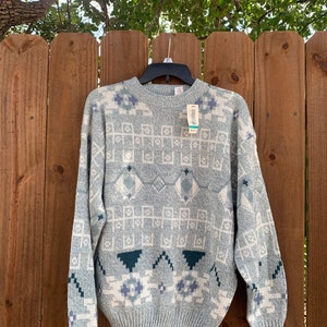 Vintage 90’s NWT The Mens Store at Sears crew neck pullover sweater size Large.