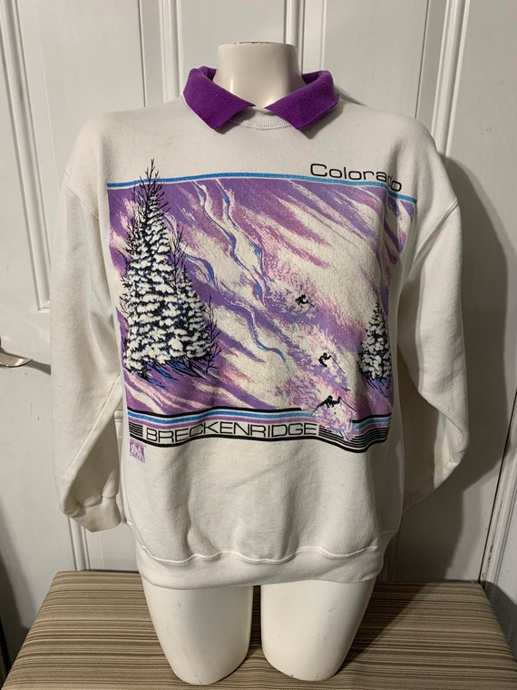 Vintage 90s Colorado Breckinridge collared sweatsh