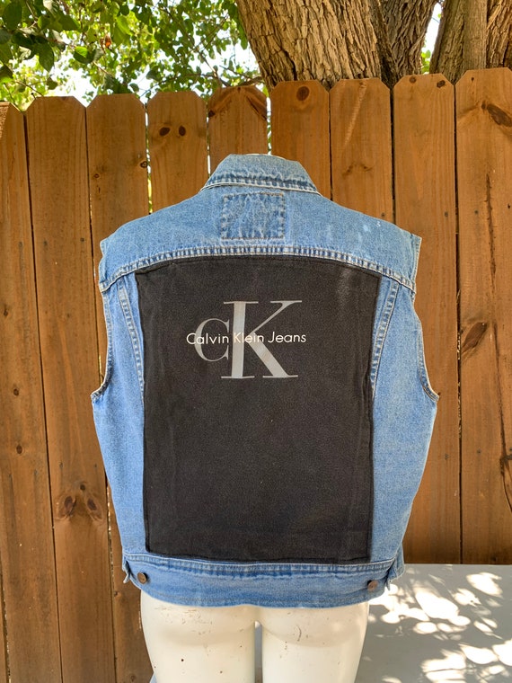 90’s Vintage CK custom reworked denim vest by Stru