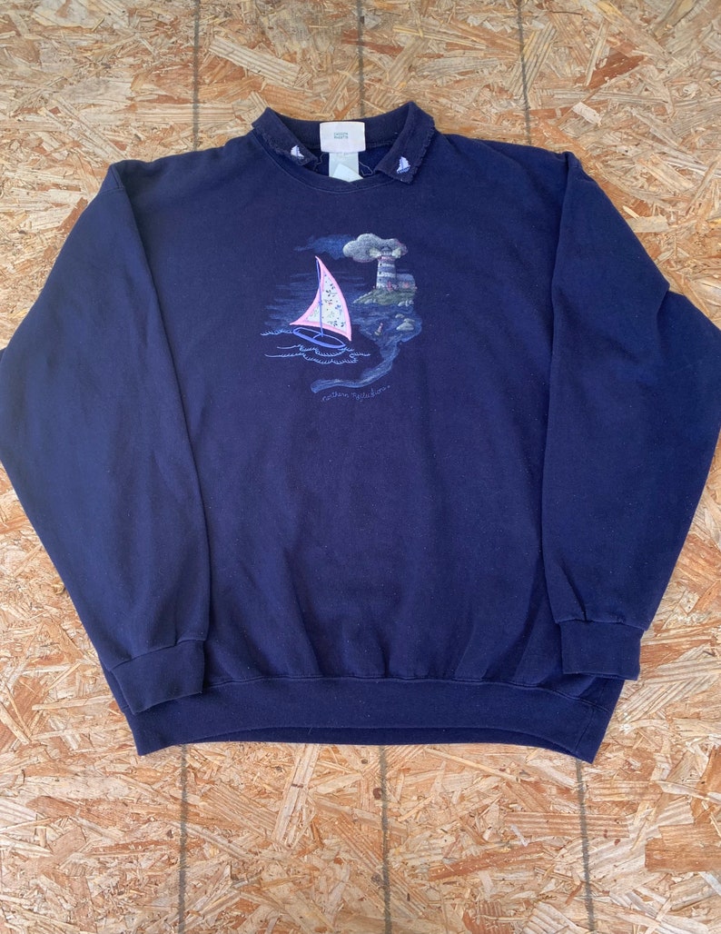 Vintage 90s Northern Reflections collared sweatshirt size XXL. image 1