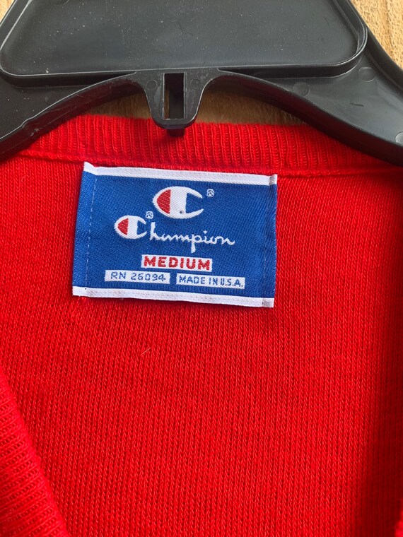 80 s Vintage Beer Nuts Champion rode trui met V hals maat Medium echte vintage rode trui geborduurd logo van Champion. Etsy Belgie