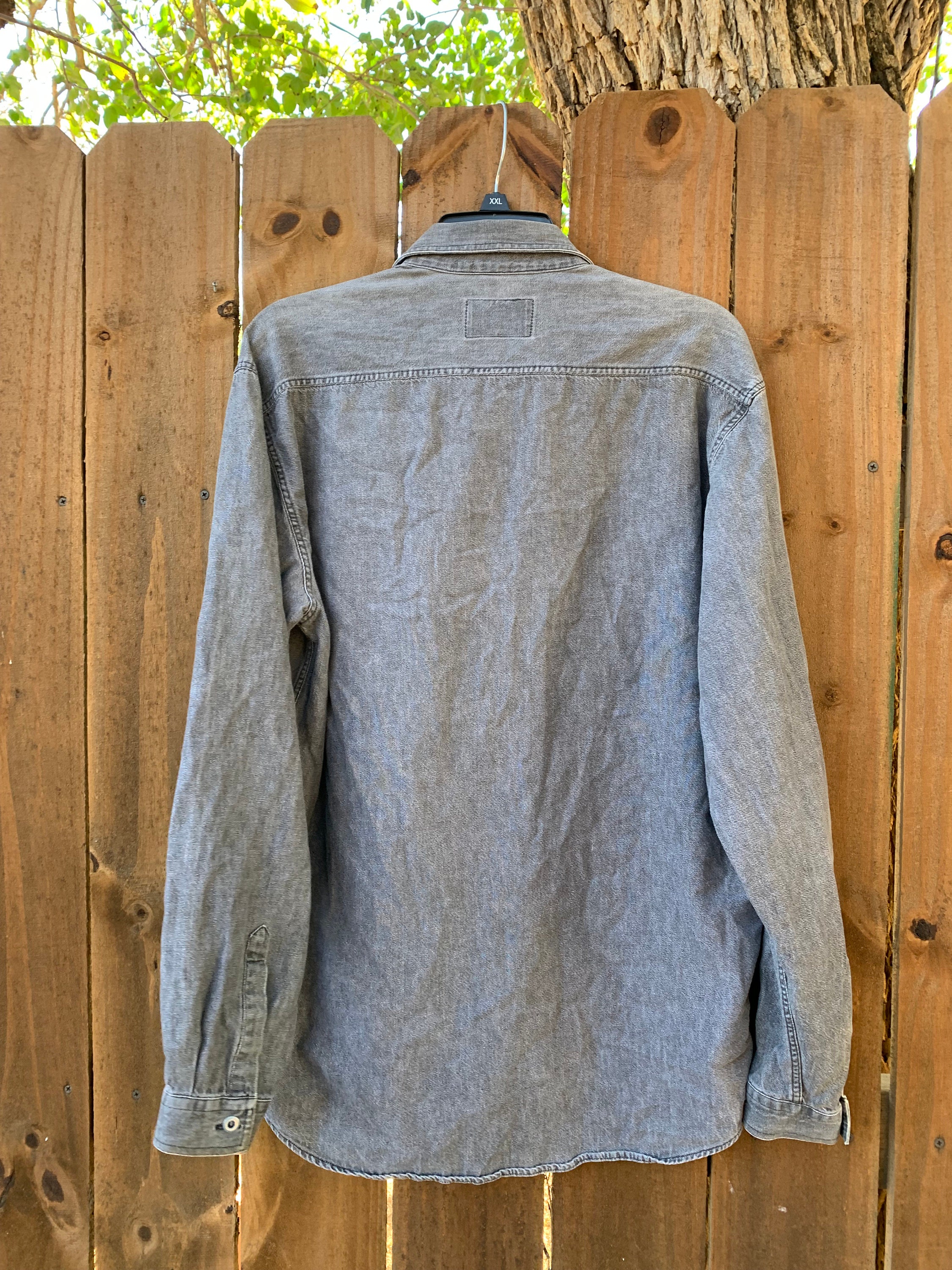 90's Vintage Armani Jeans Denim Shirt Size Small Made in