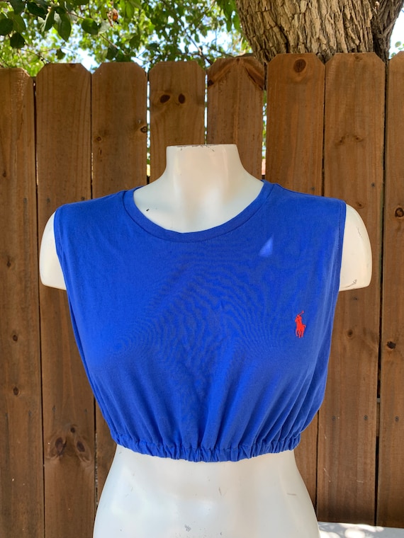 Vintage Polo Ralph Lauren custom reworked crop top