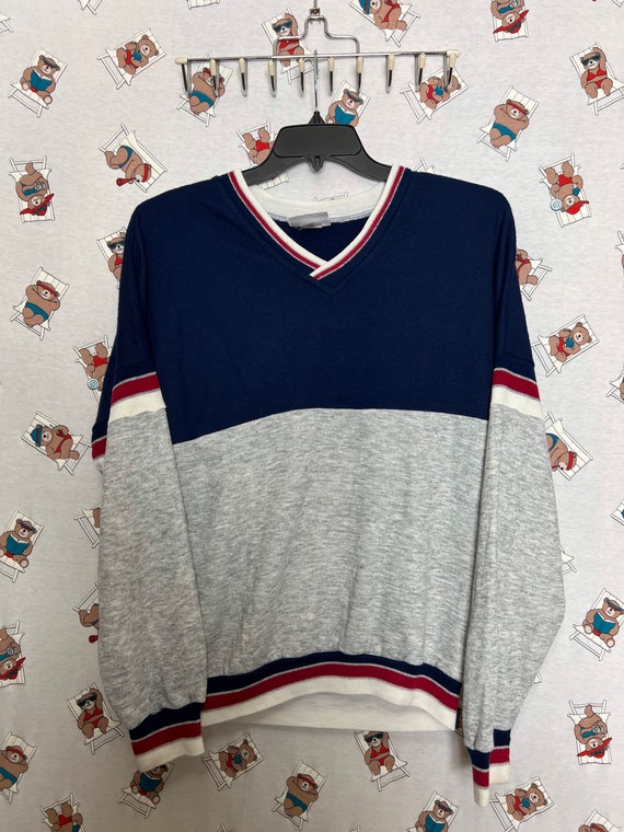 Mens v neck sweatshirt hotsell