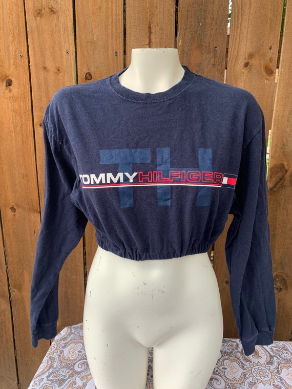 Y2K Vintage Tommy Hilfiger custom reworked crop to