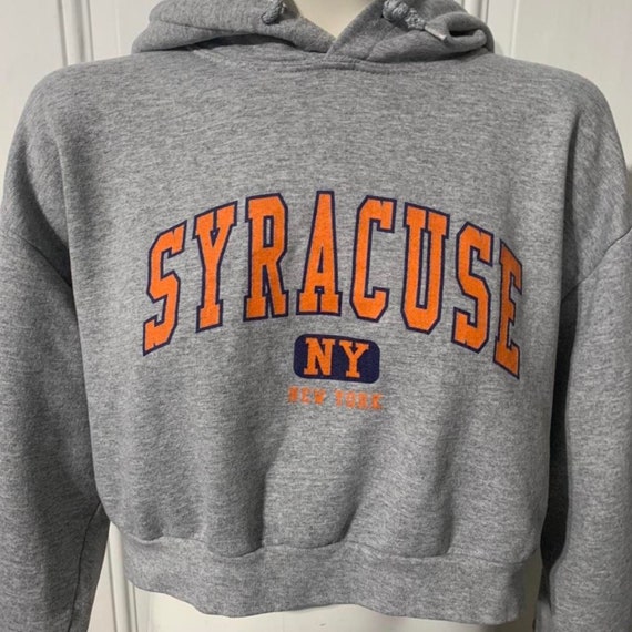 Vintage Syracuse crop hoodie size Medium. - image 1