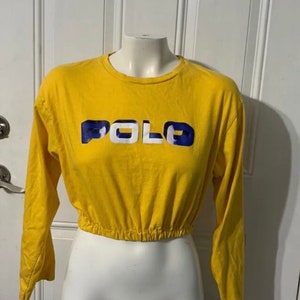 Vintage 90s Polo Sport by Ralph Lauren custom reworked crop top size S/M