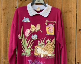 90s ヴィンテージ.デッド　CANADIAN SWEATER サイズ38 Vintage 90s Made In USA Trader Bay Western Sweater Men's