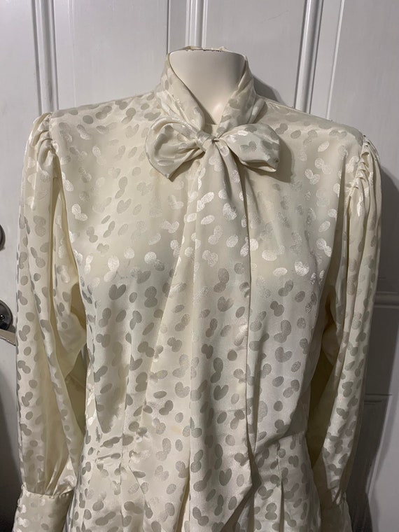 Vintage 90s Laura and Jayne silk blouse size 8, Be