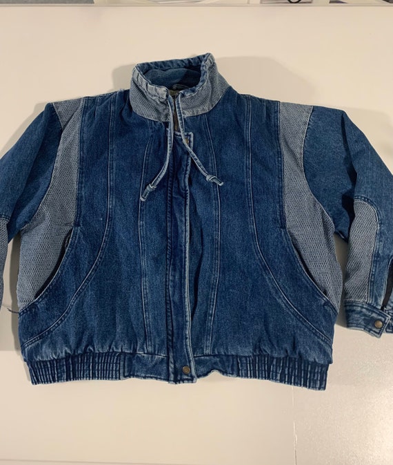 Vintage 80-90s Ruth Douglas denim jacket bomber ja