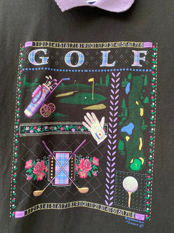 90s Vintage “Golf” Ladies Collared T-shirt size L… - image 2