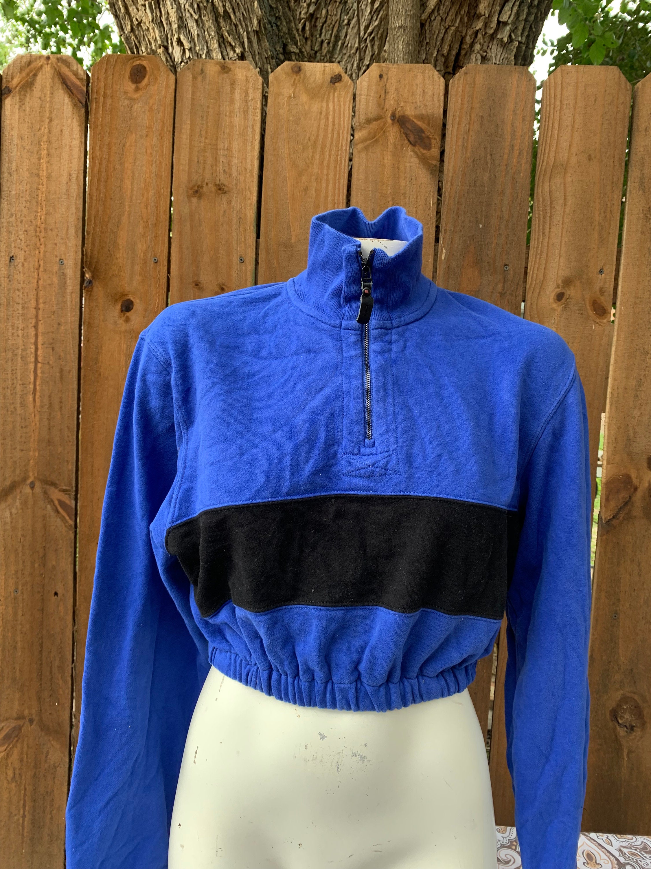 Vintage Polo by Ralph Lauren Custom Reworked crop top size M, Upcycled, Retro, Y2K, Streetwear, Urban Style.
