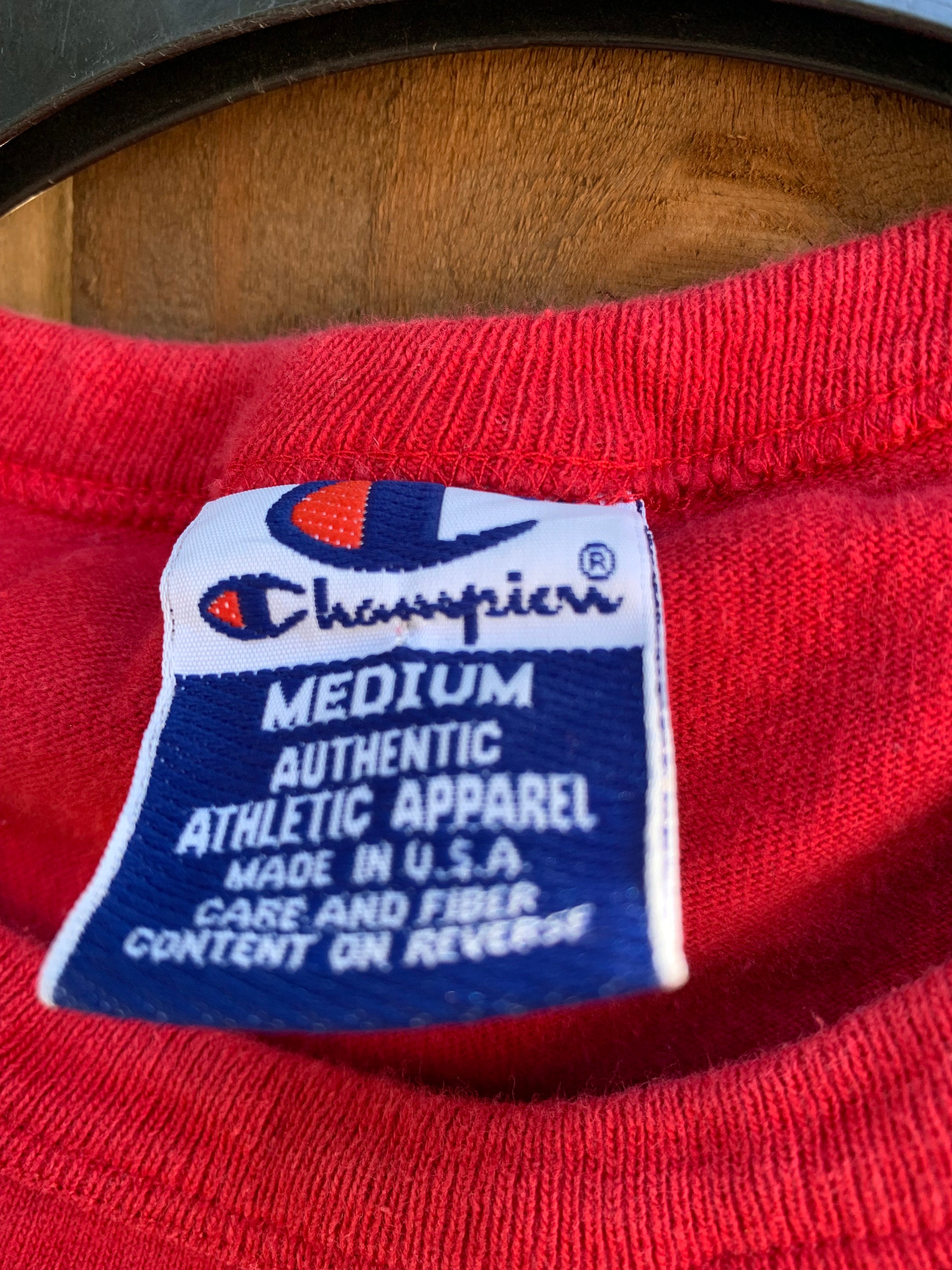 90's Vintage Champion Men's Sleeveless T-shirt Size Medium, True