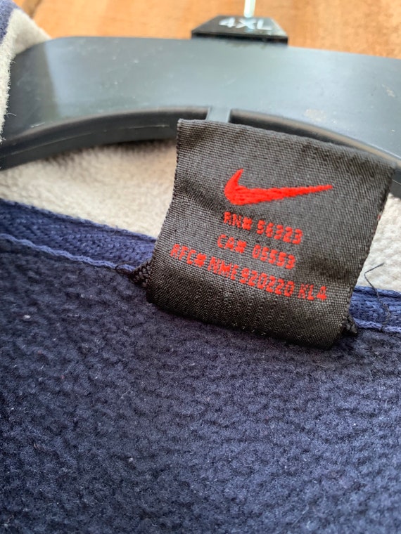 Vintage 90s Nike small swoosh half  zip  fleece j… - image 3