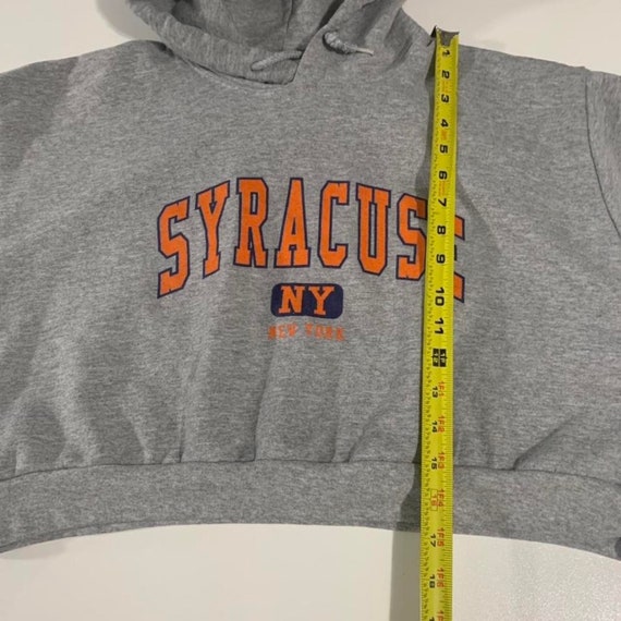 Vintage Syracuse crop hoodie size Medium. - image 4