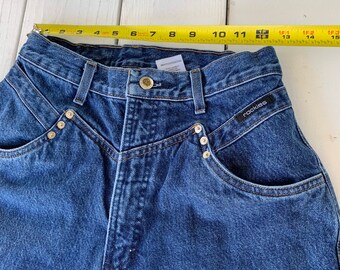 80's Rocky Mountain Jeans / Black Denim 