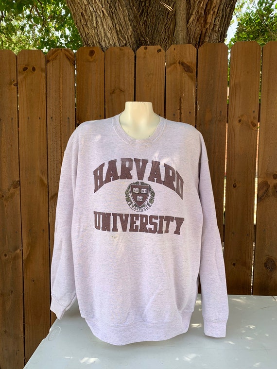 Vintage 90s Harvard University Crewneck pullover … - image 1