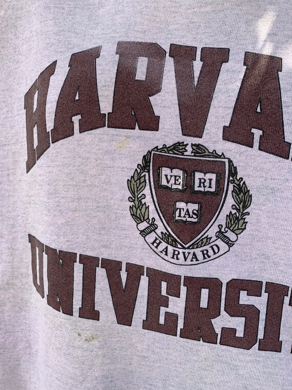 Vintage 90s Harvard University Crewneck pullover … - image 4