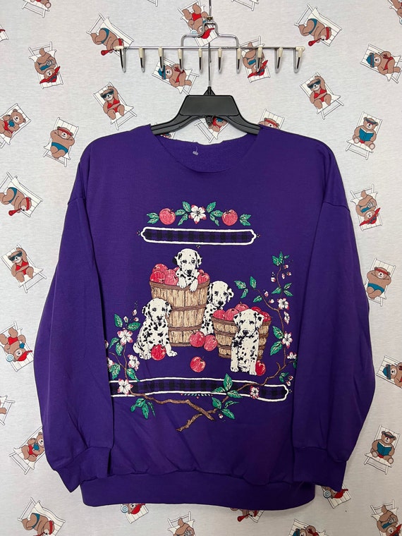 90s vintage Dalmatian sweatshirt for women size X… - image 1