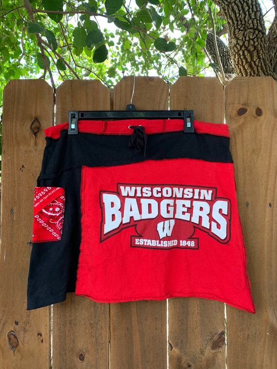 Vintage Wisconsin Badgers custom reworked skirt si