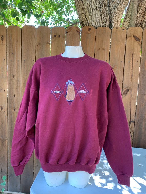 90’s Vintage “Golf” embroidered sweatshirt Size XL
