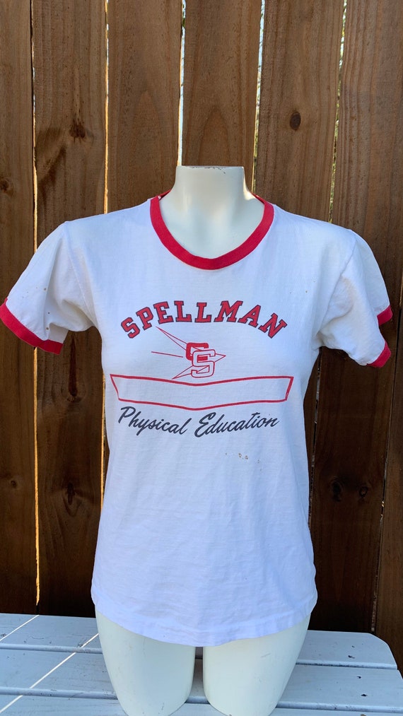 Vintage 70s Champion Spellman Physical Education T