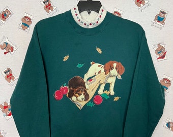 90s vintage Pets sweatshirt by Gopher size PL for women.