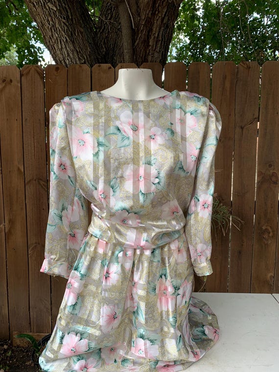 pink floral dress size 16 LAUREN RALPH LAUREN Short-Sleeve Dress Size 16 Pink Floral