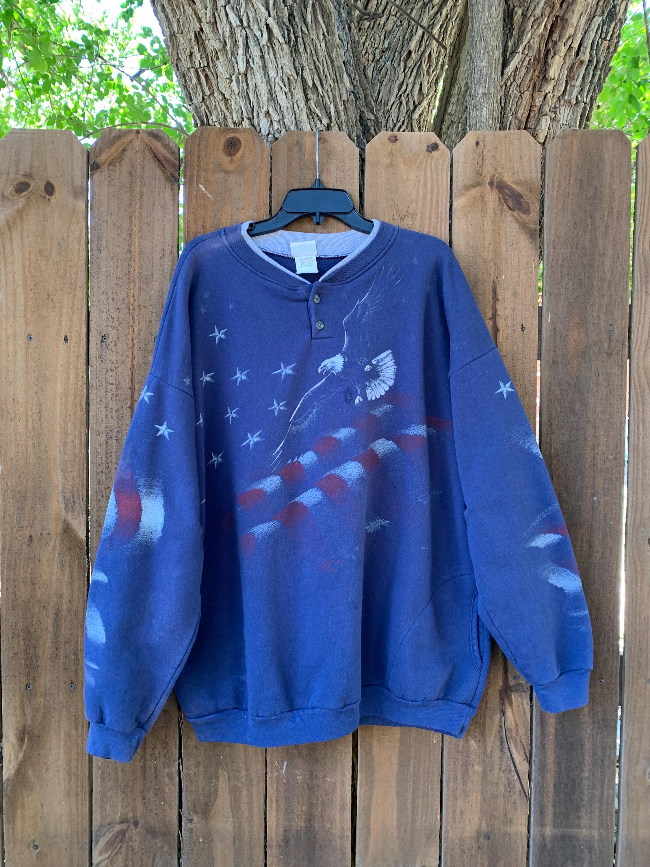 Vintage “we the People “ American Flag Men's Sweatshirt Size XXL