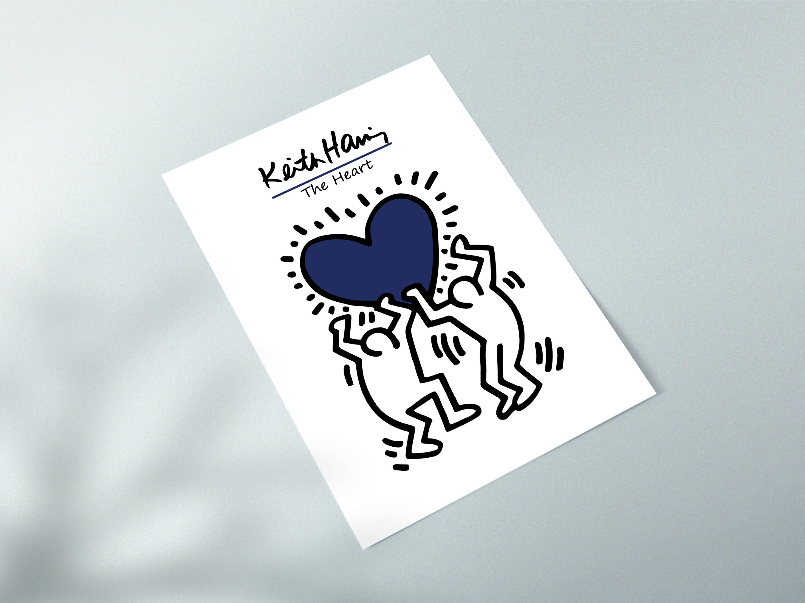 Keith Haring The Heart Print, Poster di Keith Haring, Stampa di Keith ...