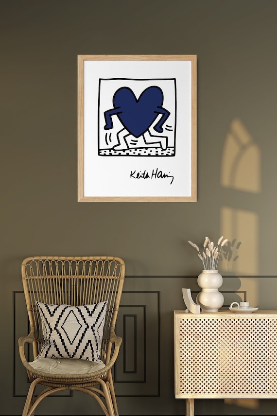 Keith Haring Running Heart