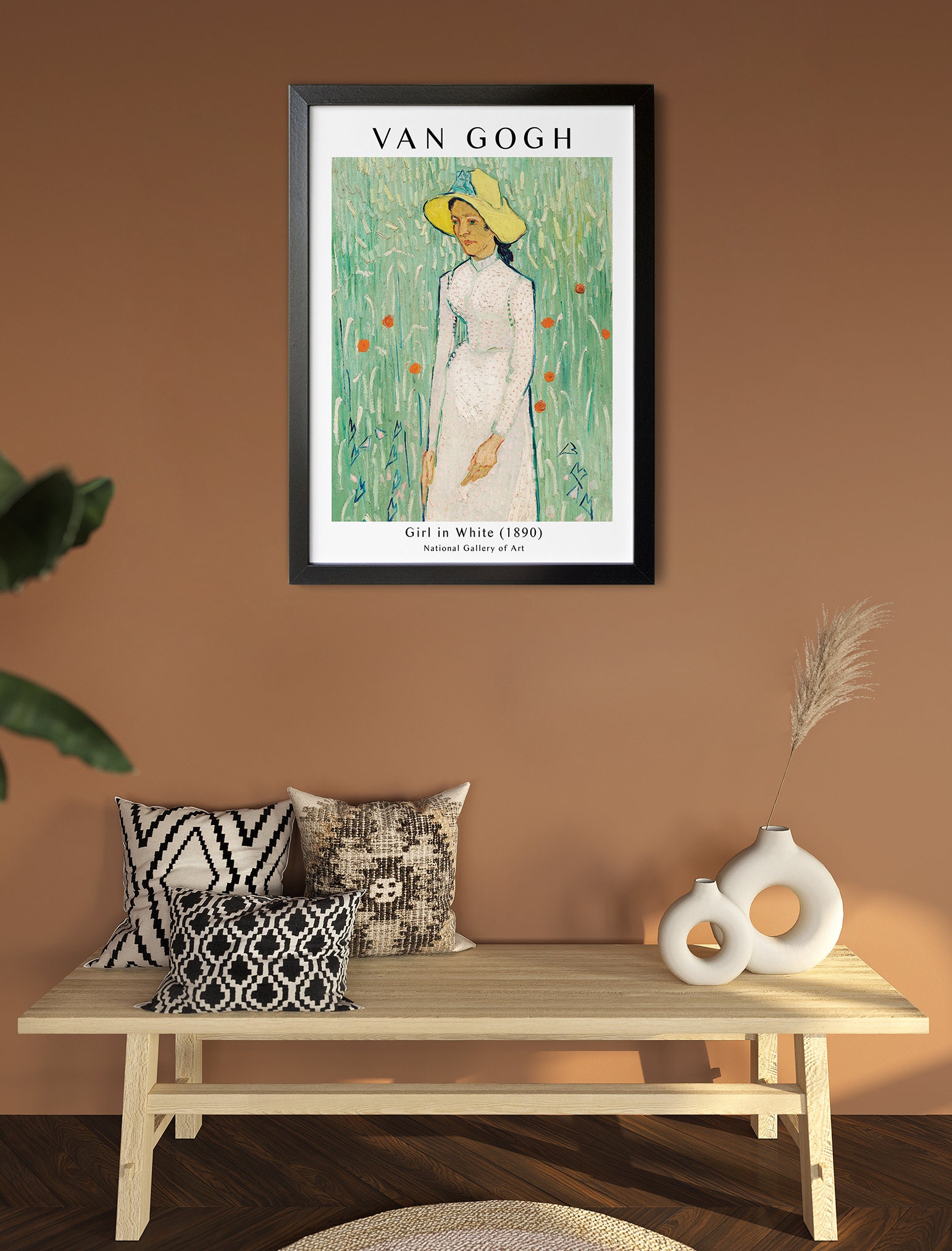 Van Gogh Exhibition Poster Girl in White Van Gogh Art Print Etsy