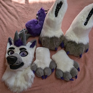 Deer canine hybrid fursuit HQ full partial multi artwork included